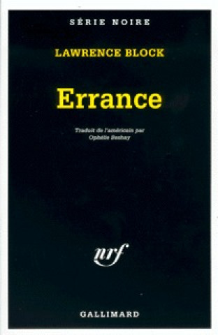 Knjiga Errance Lawrence Block