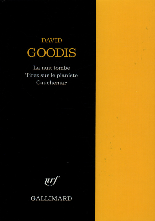 Kniha Nuit Tombe Tirez Sur David Goodis