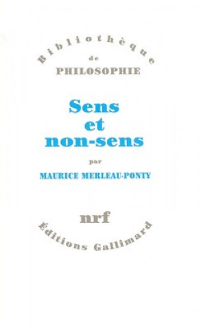 Kniha Sens et non-sens Maurice Merleau-Ponty
