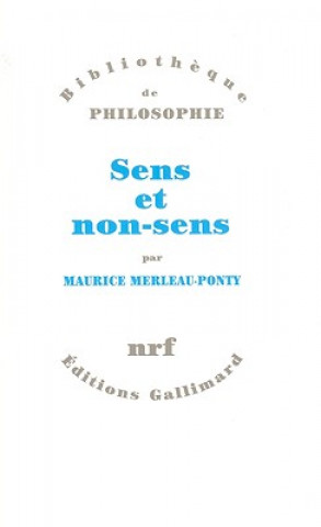 Knjiga Sens et non-sens Maurice Merleau-Ponty