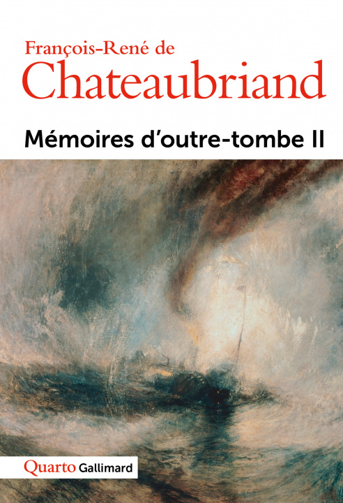 Kniha Memoires D'Outre-Tombe François-René de Chateaubriand