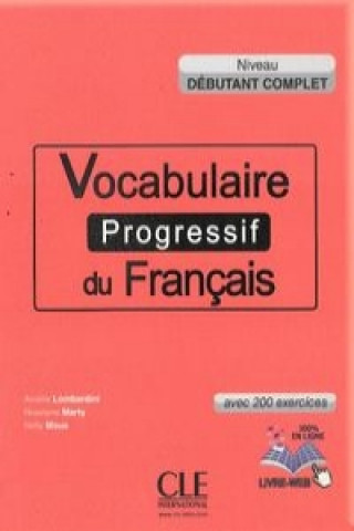 Carte Vocabulaire progressif du francais  Niveau debutant complet Ksiazka +CD 