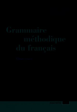 Carte Grammaire methodique du francais Martin Riegel