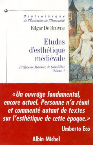 Könyv Etudes D'Esthetique Medievale, Volume 1 Maurice de Gandillac