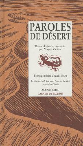 Książka Paroles de Desert Alain Sebe