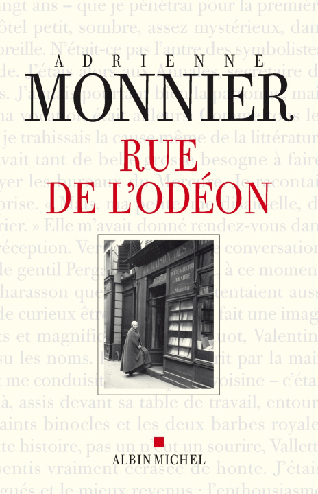 Book Rue de l'Odeon Adrienne Monnier