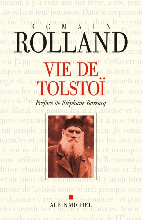 Carte Vie de Tolstoi Romain Rolland