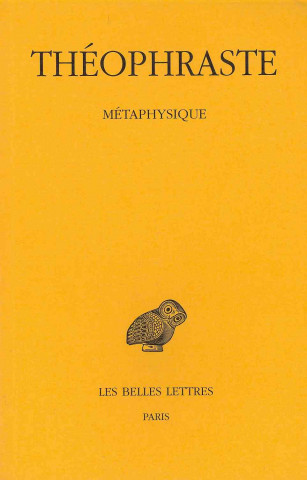 Livre Theophraste, Metaphysique Andre Laks