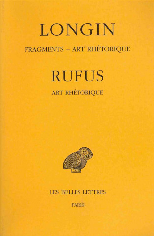 Carte Longin, Rufus, Fragments. Art Rhetorique Luc Brisson
