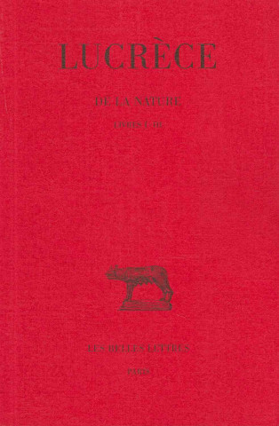 Carte Lucrece, de La Nature. Tome I: Livres I-III Alfred Ernout
