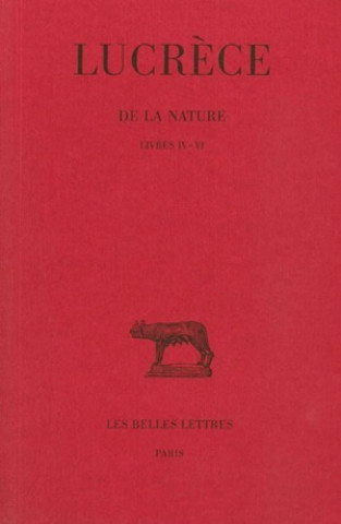 Carte Lucrece, de La Nature: Tome II: Livres IV-VI. Alfred Ernout