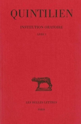 Knjiga Quintilien, Institution Oratoire J. Cousin