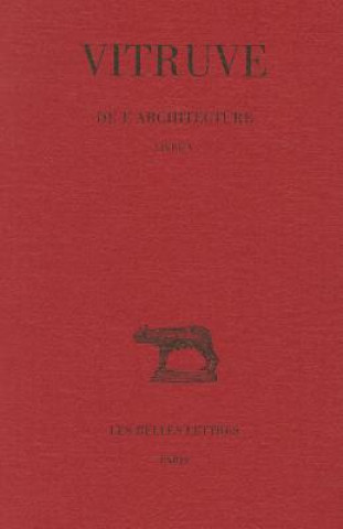 Kniha Vitruve, de L'Architecture: Livre V Catherine Saliou