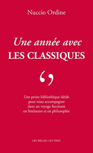 Livre Une Annee Avec Les Classiques Nuccio Ordine