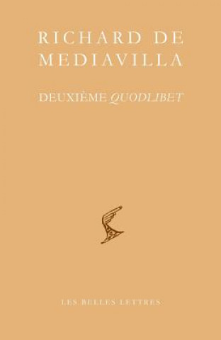 Book Deuxieme Quodlibet Alain Boureau