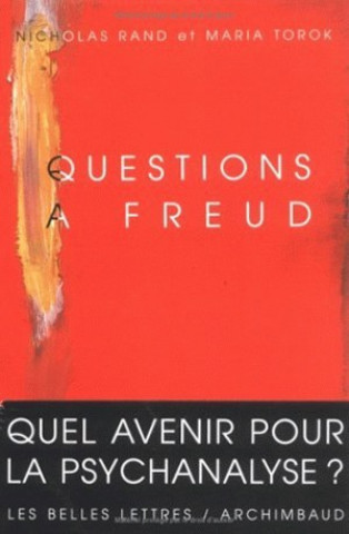 Kniha Questions a Freud: Du Devenir de La Psychanalyse Nicholas T. Rand