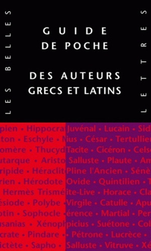 Carte Guide de Poche Des Auteurs Grecs Et Latins Pierre-Emmanuel Dauzat