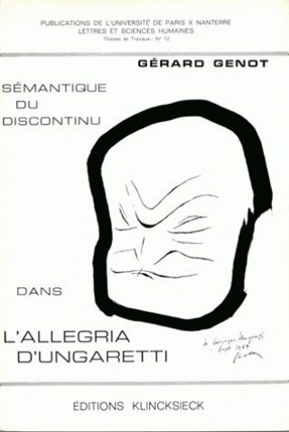 Carte Semantique Du Discontinu Dans L'Allegria D'Ungaretti Gerard Genot