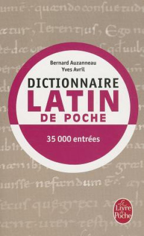 Carte Dictionnaire Latin de Poche Y. Auzanneau Avril