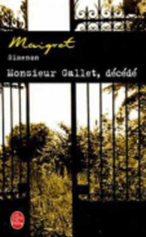 Könyv Monsieur Gallet décédé Georges Simenon