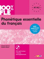 Carte 100% FLE Phonétique essentielle du français niv. A1/A2 - Livre + CD Chaneze Kamoun