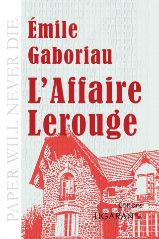 Buch L'Affaire Lerouge Émile Gaboriau