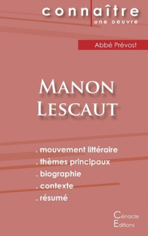 Carte Fiche de lecture Manon Lescaut (Analyse litteraire de reference et resume complet) Abbé Prévost