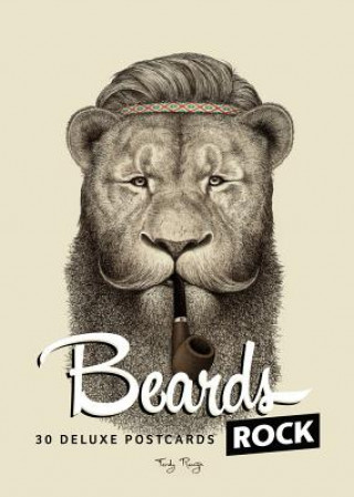 Carte Beards Rock: 30 Deluxe Postcards La Barbiere De Paris