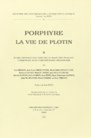 Kniha La Vie de Plotin II Porphyry