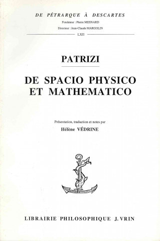 Knjiga de Spacio Physico E Mathematico Antoinette Fay-Halle