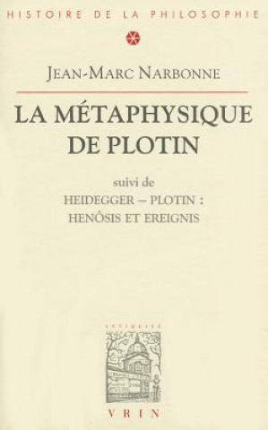 Kniha La Metaphysique de Plotin Jean-Marc Narbonne