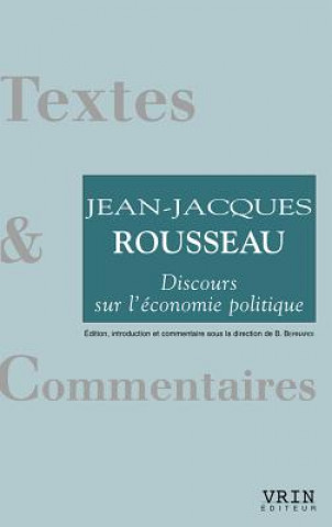 Kniha Discours Sur L'Economie Politique Jean-Jacques Rousseau