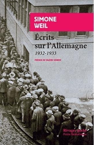 Kniha Ecrits sur l'Allemagne 1932-1933 Simone Weil