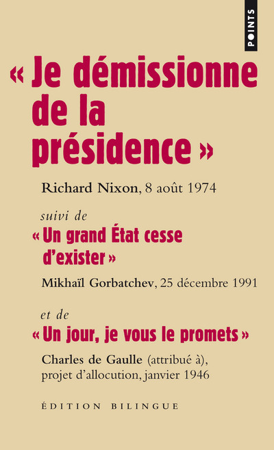 Книга Je D'Missionne de La PR'Sidence . Suivi de Un Grand Tat Cesse D'Exister Et de Un Jour Je Vous Le Promets Richard Nixon