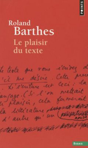 Knjiga Plaisir Du Texte (Le) Roland Barthes