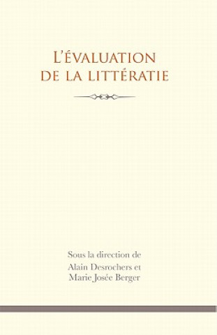 Book L' Evaluation de La Litteratie Marie Josee Berger