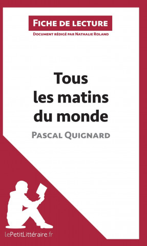 Книга Tous les matins du monde de Pascal Quignard (Fiche de lecture) Nathalie Roland