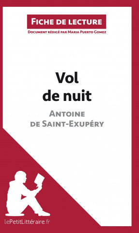Carte Vol de nuit d'Antoine de Saint-Exupéry (Fiche de lecture) Maria Puerto Gomez