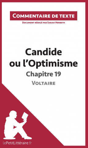 Könyv Candide ou l'Optimisme de Voltaire - Chapitre 19 Sarah Herbeth