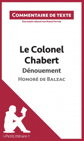 Kniha Le Colonel Chabert de Balzac - Dénouement Marie Paitier