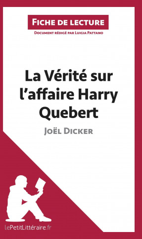 Kniha La Vérité sur l'affaire Harry Quebert de Joël Dicker (Fiche de lecture) Luigia Pattano