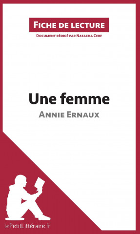 Kniha Une femme d'Annie Ernaux Natacha Cerf
