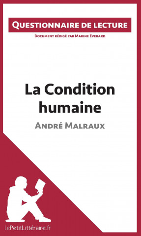 Kniha La Condition humaine d'André Malraux Marine Everard