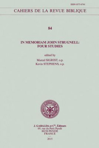 Libro In Memoriam John Strugnell: Four Studies M. Sigrist