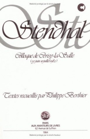 Könyv Stendhal Philippe Berthier