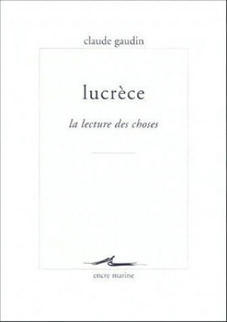 Buch Lucrece Claude Gaudin