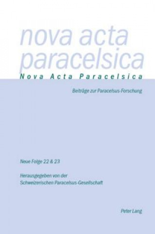 Kniha Nova ACTA Paracelsica 22/23 Pia Holenstein Weidmann