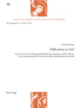 Kniha Dalla Prosa Ai Versi Carla Piccone