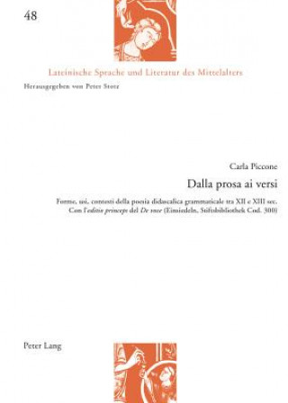 Libro Dalla Prosa Ai Versi Carla Piccone