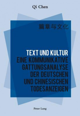 Kniha Text Und Kultur Qi Chen